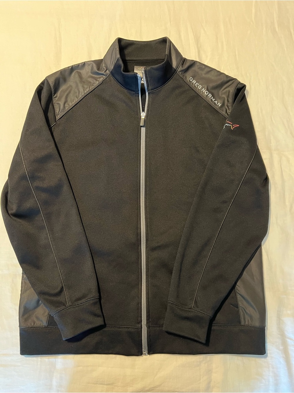 Greg Norman Collection Black Lightweight Full-Zip Jacket | size M